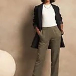 Banana republic pull on straight pants